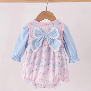 Pippy Pink Floral Bow 2pc Girl Bubble Set