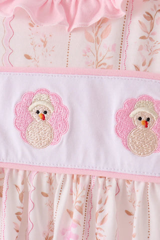 Thankful In Bloom Embroidered Ruffle Bloomer Set
