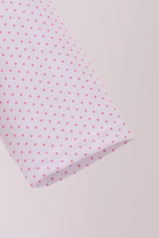 Turkey Trot & Dots Embroidered Girl Dress