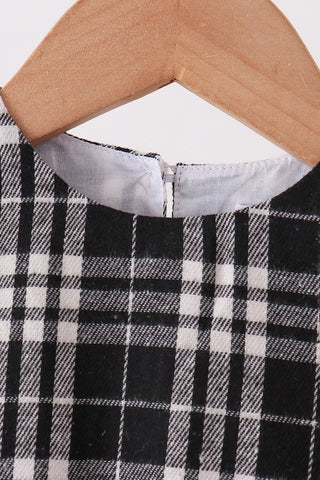 Garland Black Plaid Dress