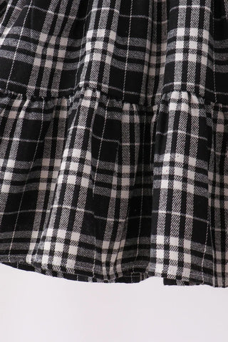 Garland Black Plaid Dress