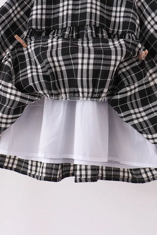 Garland Black Plaid Dress