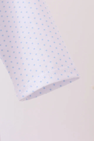 Turkey Trot & Dots Embroidered Boy Bubble