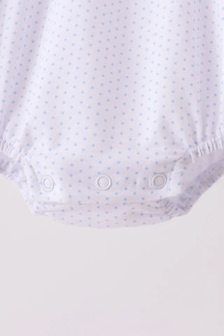 Turkey Trot & Dots Embroidered Boy Bubble