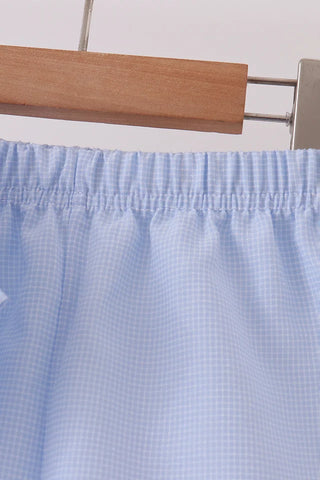 Cotton Sky Turkey Embroidered Boy Shorts Set