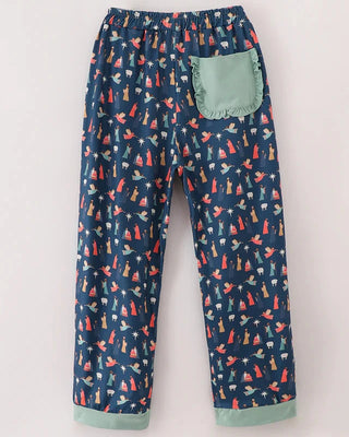 Navy Nativity Mom Pajama Pants