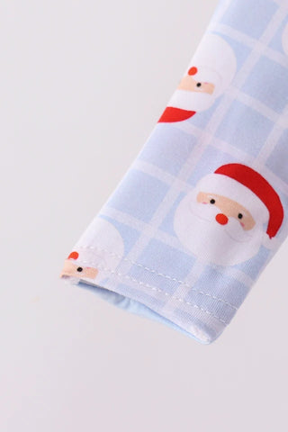 Santa Snuggles Bamboo Boy Zip Romper