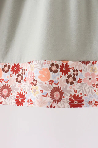 Turkey & Posies Applique Dress