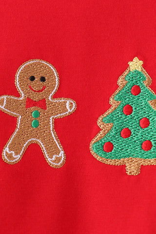 Christmas Trio Embroidered Boy Pants Set