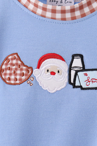 Set Out for Santa Embroidered Boy Romper