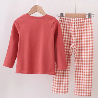 Maddox Gingham Corduroy Boy Pants Set