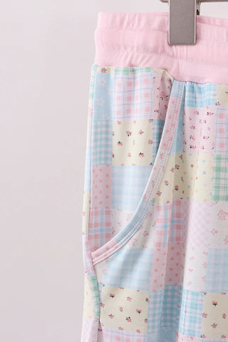 Blossom Checks Bamboo Women’s Lounge Pants