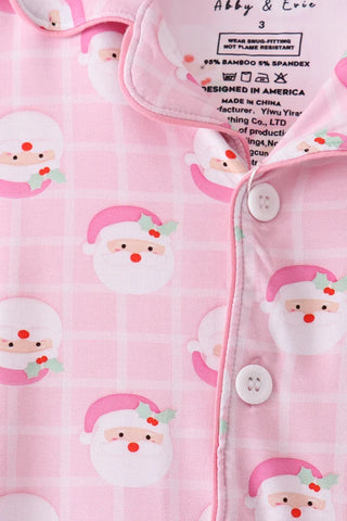 Santa Snuggles Bamboo Girl Pajama Set