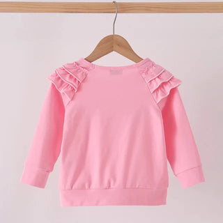 Set Out For Santa Embroidered Ruffle Top