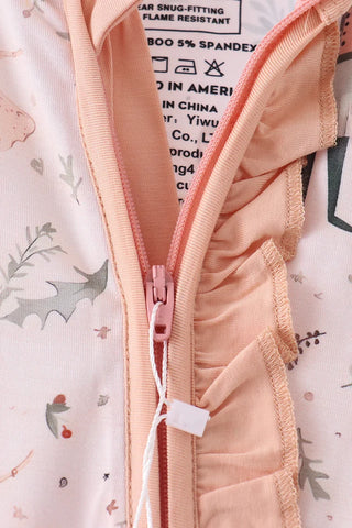 Christmas At The Ballet Bamboo Ruffle Zip Romper