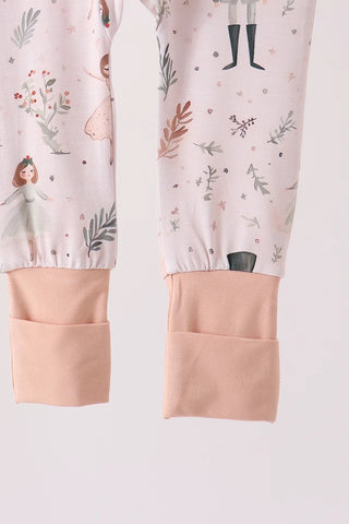 Christmas At The Ballet Bamboo Ruffle Zip Romper