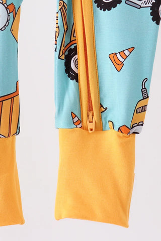 Dirt Crew Bamboo Boy Zip Romper