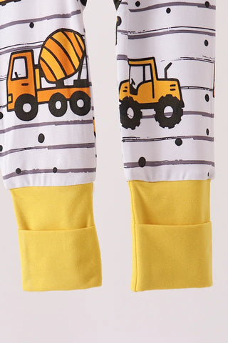 Concrete Crew Bamboo Boy Zip Romper