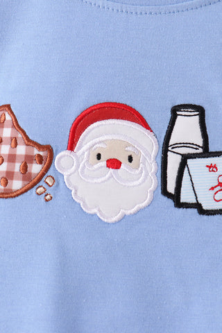 Set Out For Santa Embroidered Boy Top