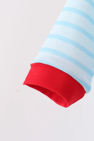 Santa’s Midnight Snack Stripe Boy Romper