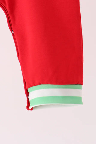 Christmas Trio Embroidered Boy Romper