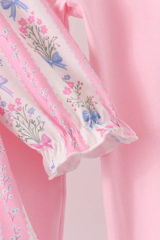 Pearl & Petals Floral Girl Pants Set