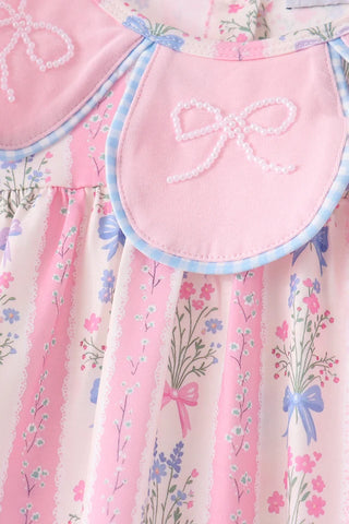 Pearl & Petals Floral Girl Pants Set