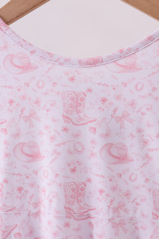 Cowgirl Boots & Bows Bamboo Dress