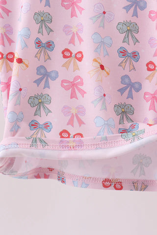 Fairytale Bows Bamboo Girl Pajama Set
