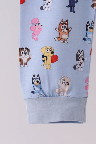 Heeler Crew Blue Bamboo Boy Pajama Set