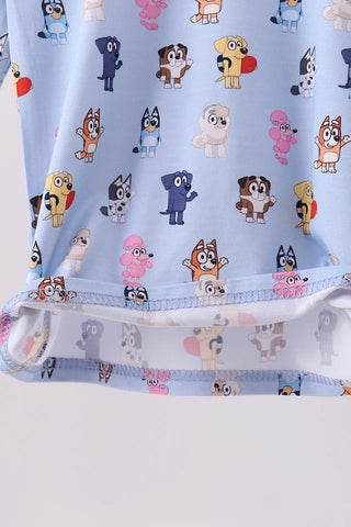 Heeler Crew Blue Bamboo Boy Pajama Set