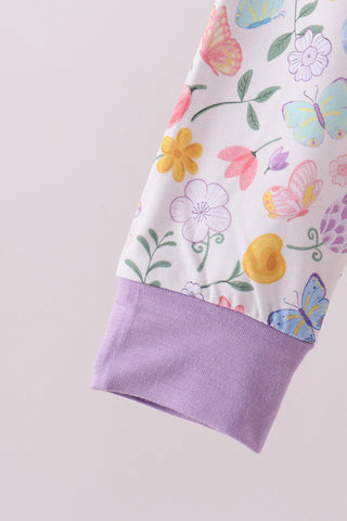 Butterfly Blossom Bamboo Girl Pajama Set