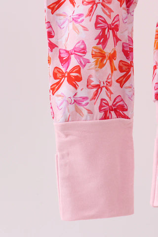 Pink Berry Bowtique Bamboo Ruffle Zip Romper