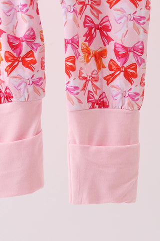 Pink Berry Bowtique Bamboo Ruffle Zip Romper