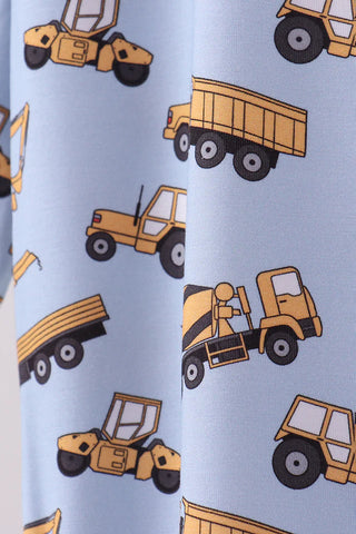 Excavator Adventures Bamboo Boy Pajama Set