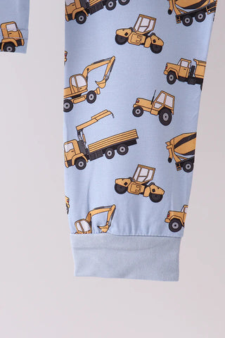 Excavator Adventures Bamboo Boy Pajama Set