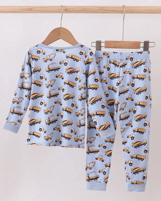 Excavator Adventures Bamboo Boy Pajama Set