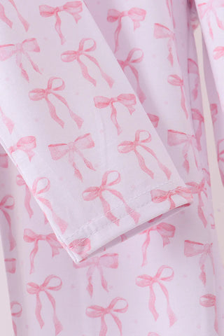 Lovely Little Bows Bamboo Girl Pants Set