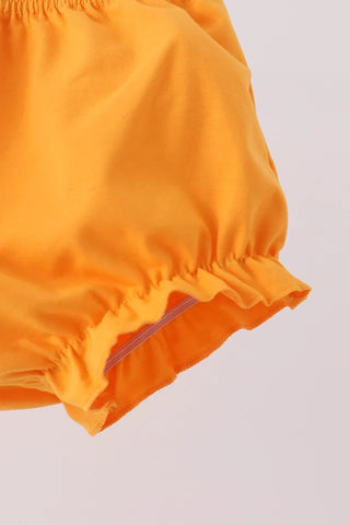 Saturday on Rocky Top Embroidered Ruffle Bloomer Set