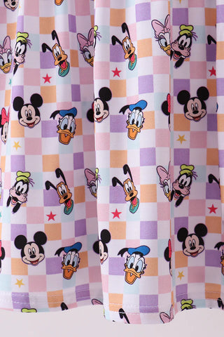 Magic Friends Checkered Bamboo Dress