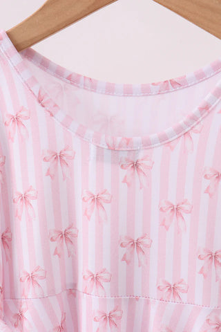 Blush Belle Bow Bamboo Dress