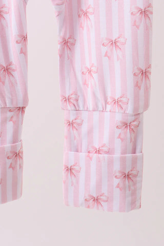 Blush Belle Bow Bamboo Baby Romper
