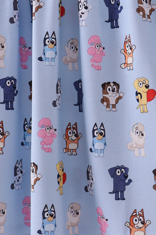 Heeler Crew Blue Bamboo Dress