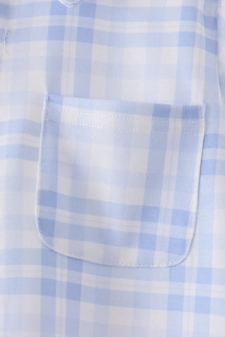 Jamie Blue Plaid Boy Button Down Shirt