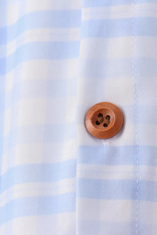 Jamie Blue Plaid Boy Button Down Shirt