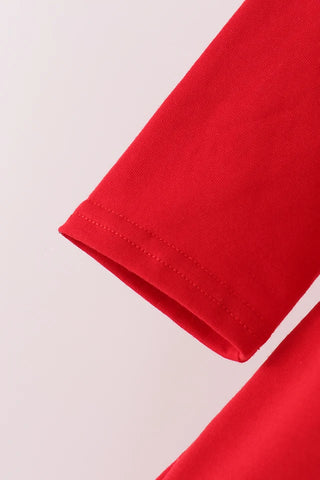 Pip Red Bow Ruffle Dress