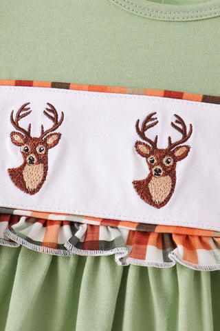 Whitetail Woods Embroidered Girl Dress