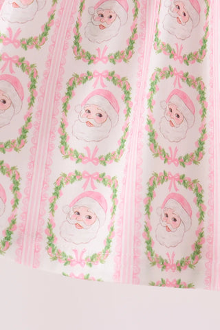 Sweet Saint Nick Embroidered Girl Bloomer Set