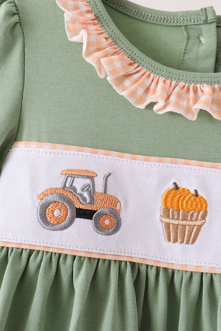 Autumn Acres Embroidered Ruffle Pants Set