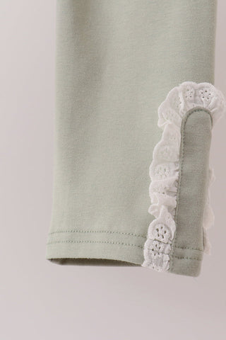 Harvest Pumpkin Lace Ruffle Pants Set